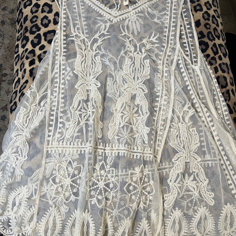 My Beloved Lace Overlay Top